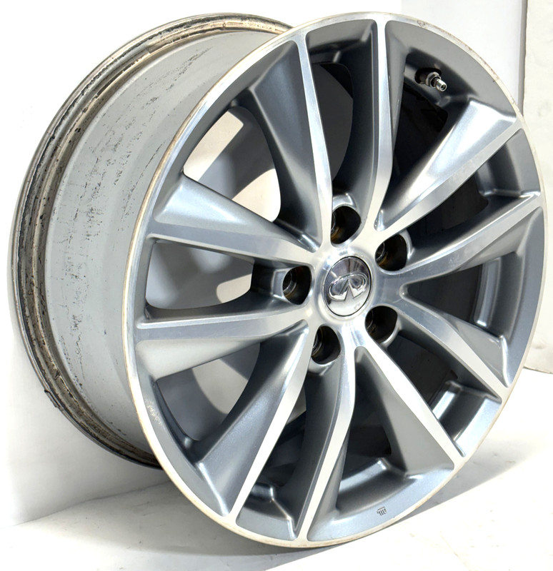 ✅2014-2017 INFINITI Q50 WHEEL RIM 17x7 CHROME V-Spoke 5 LUGS SILVER FACTORY OEM