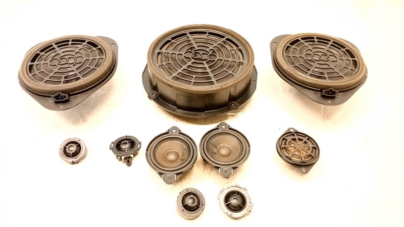 10-17 AUDI 8T A5 S5 RS5 CONVERTIBLE FRONT REAR LEFT RIGHT SPEAKER SET OEM 090925