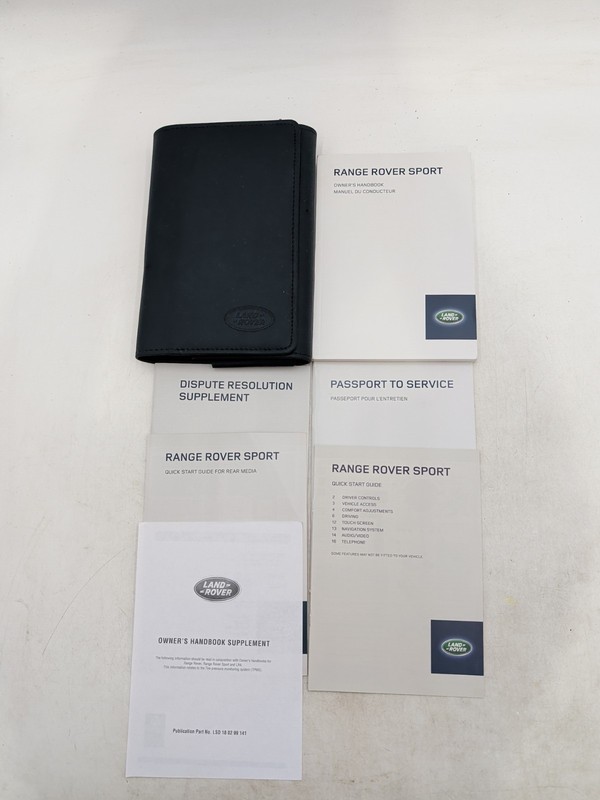 2015 RANGE ROVER SPORT OWNERS MANUAL NAVI HSE SUPERCHARGED AUTOBIOGRAPHY