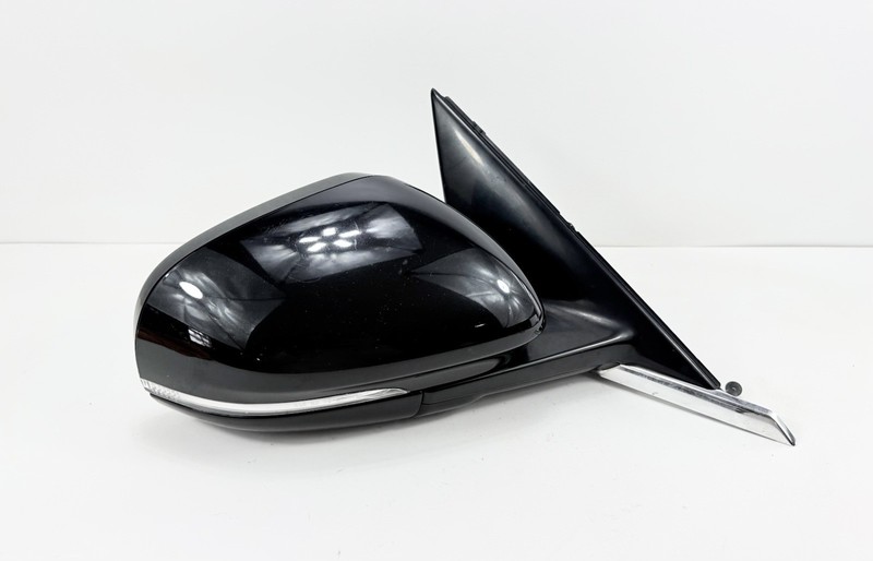2013 Jaguar XF Right Passenger Power Door Mirror Black Turn Signal OEM