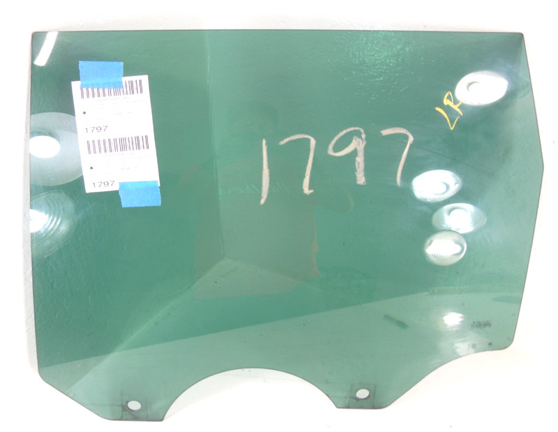 04-10 Volkswagen Touareg Rear Door Window Glass Driver Left W/O Insulation OEM