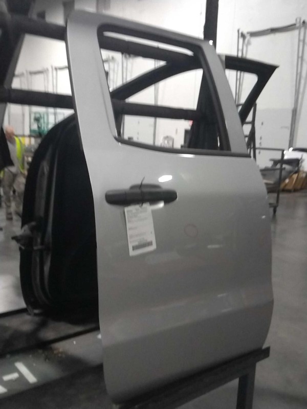 2017 Chevrolet Silverado 1500 Right Rear Door Silver 104K Miles OEM Used