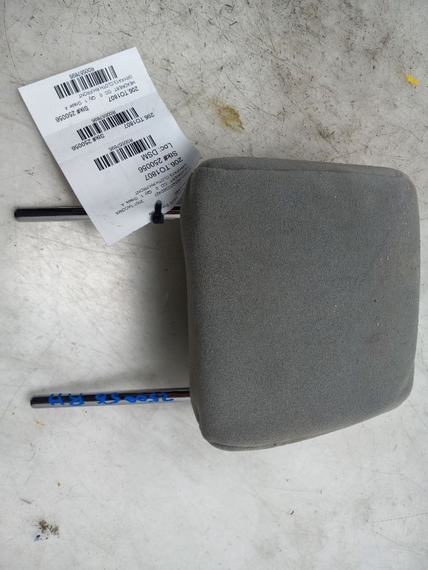 07 TOYOTA TACOMA FRONT PASSENGER RIGHT HEADREST CLOTH GRY-FA13