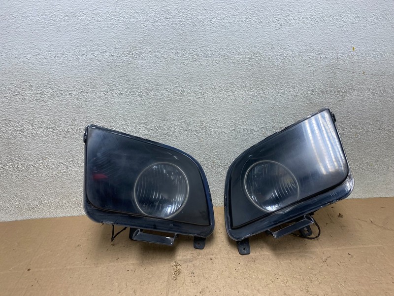 2005 to 2009 Ford Mustang Left+Right Set Side Black Halogen Headlight W2958 DW