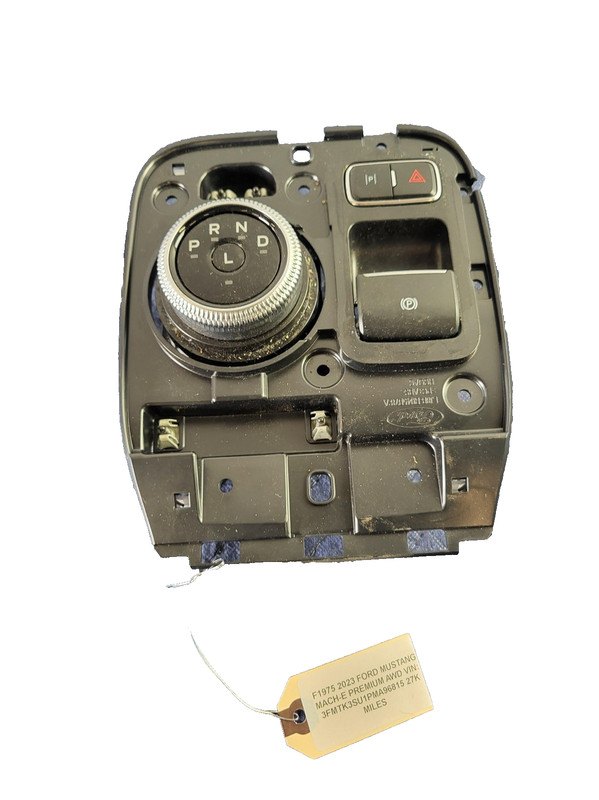 Used Oem Ford AT Electronic Floor Shifter & Trim Bezel 2021-2025 Mustang Mach-E