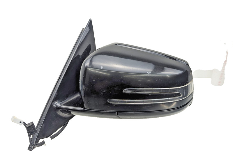 10-13 Mercedes W212 E350 Front Left Driver Side Mirror Door Rear View Black