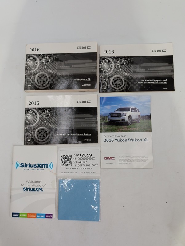 2016 GMC Yukon Denali / XL Denali Owners Manual SLE SLT 4WD 2WD