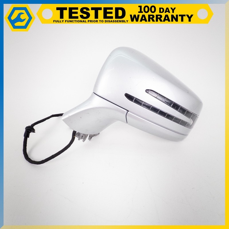 12-14 MERCEDES-BENZ CLS550 CLS500 LEFT SIDE REAR VIEW DOOR MIRROR SILVER OEM