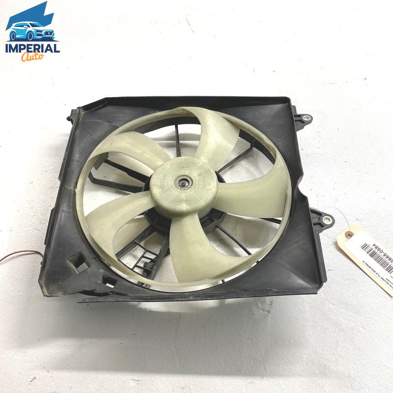 DEFECT 2015-20 Acura TLX DRIVER CONDENSER FAN AND SHROUD ASSEMBLY WITH MOTOR OEM