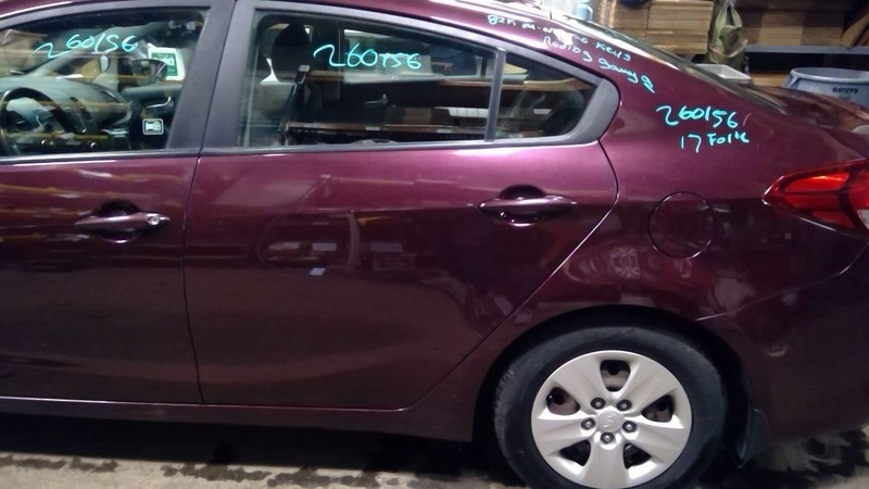 Driver Left Rear Side Door Sedan Fits 17-18 FORTE 1784759