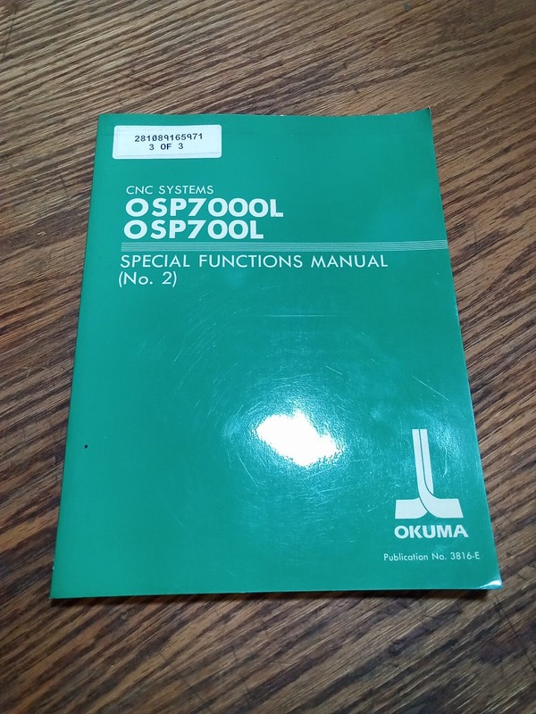 Okuma OSP7000L OSP700L Special Functions Manual (No.2)