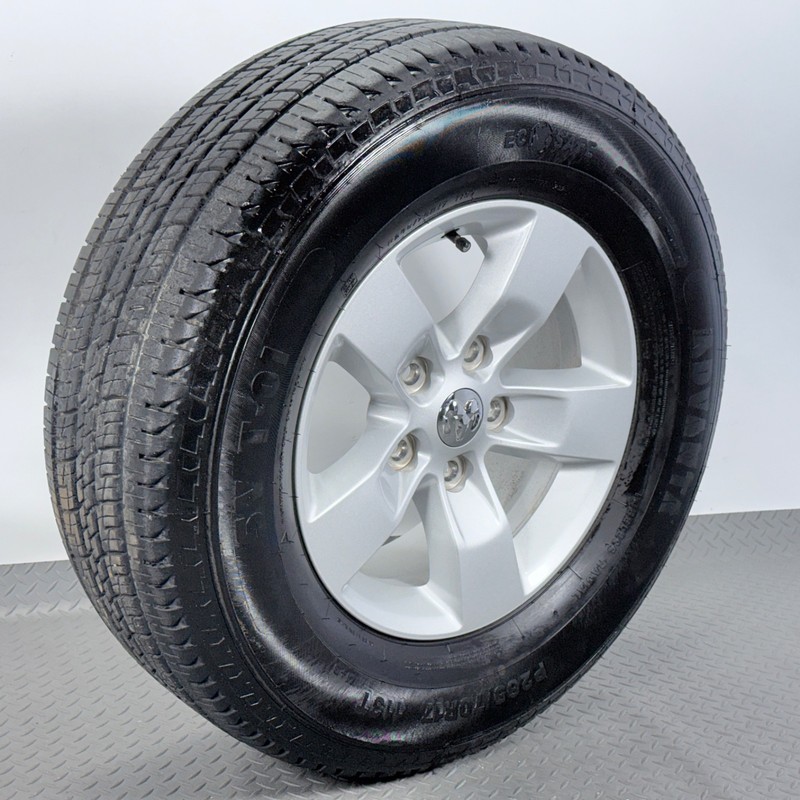 ✅ 2013-24 RAM 1500 OEM FACTORY 17" ALLOY SILVER WHEEL RIM 17x7 & TIRE 265/70 R17