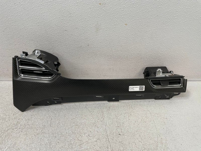 12-16 Tesla Model S Dashboard Right Air Vent Molding Trim Carbon Fiber OEM BTP1