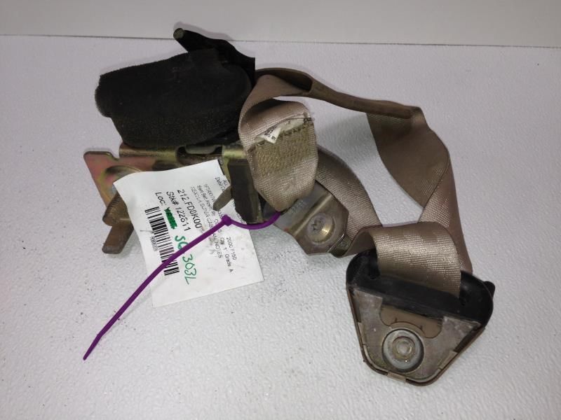 00-03 Ford F150 Super Cab Rear Left Driver Seat Belt Retractor Tan OEM 327322B