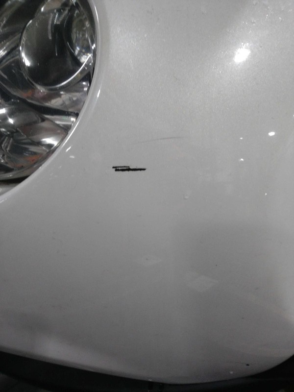 2015 Nissan Juke OEM White Bumper Assembly - Used, Scratches, 95K Miles