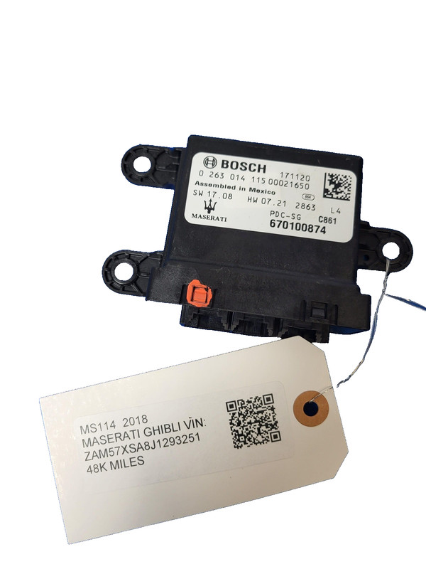 Used Oem Maserati Parking Assist Control Module 670100874 for 2014-2018 Ghibli