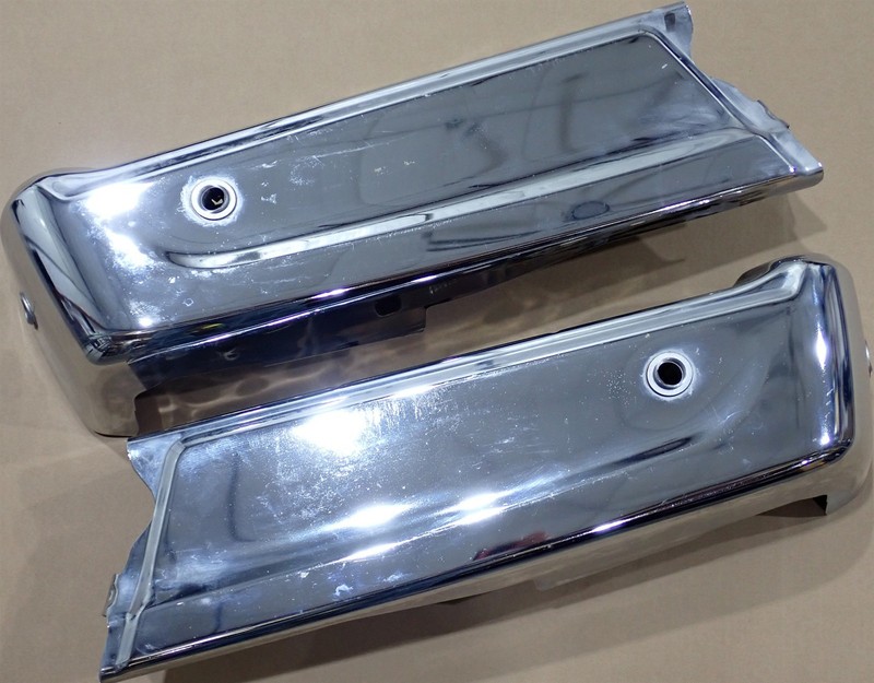 OEM Chrome Rear Bumper Ends 21-23 F150 w/ Auto Park OE Ford ML3Z17906HA