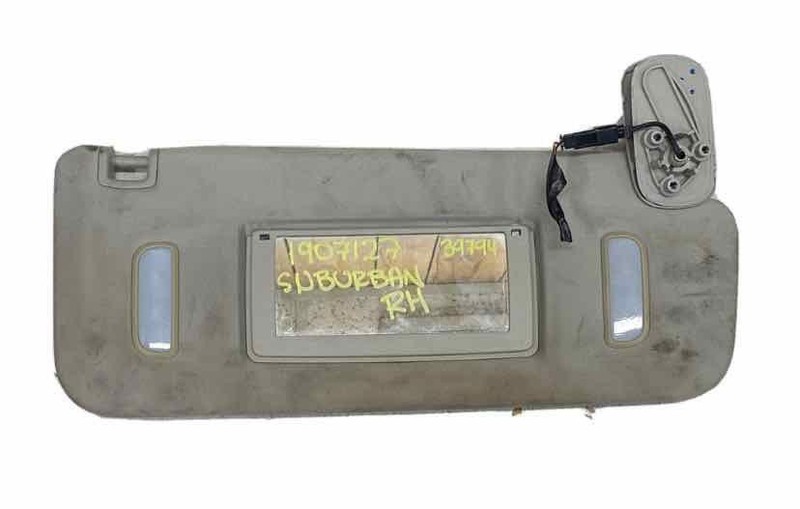 Chevy Tahoe sun visor 2007 2014 right side dirty missing mirror lid OEM 22764800