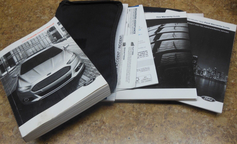 2016 Ford Fusion 2.5L 2.5 L 2.0 2.0L Owners Manual Book Booklet Case User 16 OEM