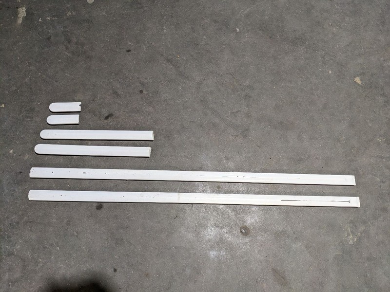 96-00 HONDA CIVIC DOOR & QUARTER PANEL BODY MOLDING STRIP TRIM SET COUPE 118