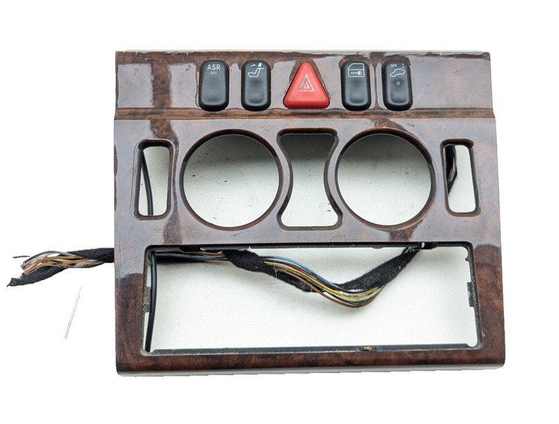 Mercedes-Benz OEM Climate Control Dash Trim 5 Switches Burl Wood 2026832808
