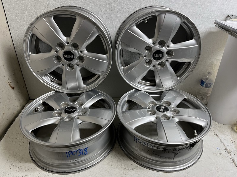 2016-2019 Mini Cooper 15x5.5 5 Spoke Alloy Wheel Rim Set of 4 w Caps 15" Oem