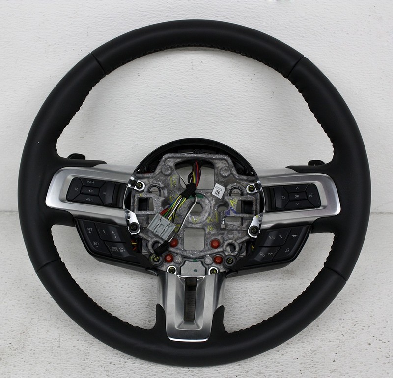 OEM Steering Wheel For Ford Mustang Black Leather JR3Z-3600-DA Impressions