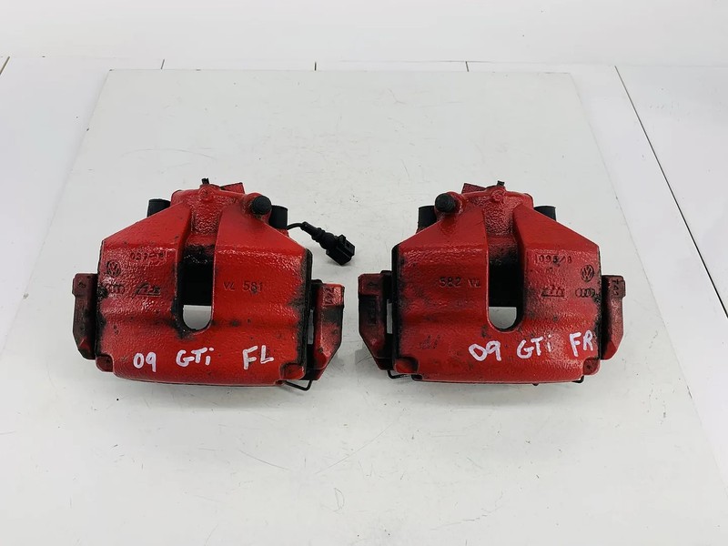 06-10 VOLKSWAGEN GTI FWD FRONT RIGHT & LEFT SIDE ABS BRAKE CALIPER SET OF 2 OEM