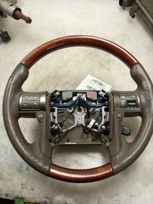 11 LEXUS GX460 STEERING WHEEL WOODGRAIN BROWN-LA00 WITH CONTROLS