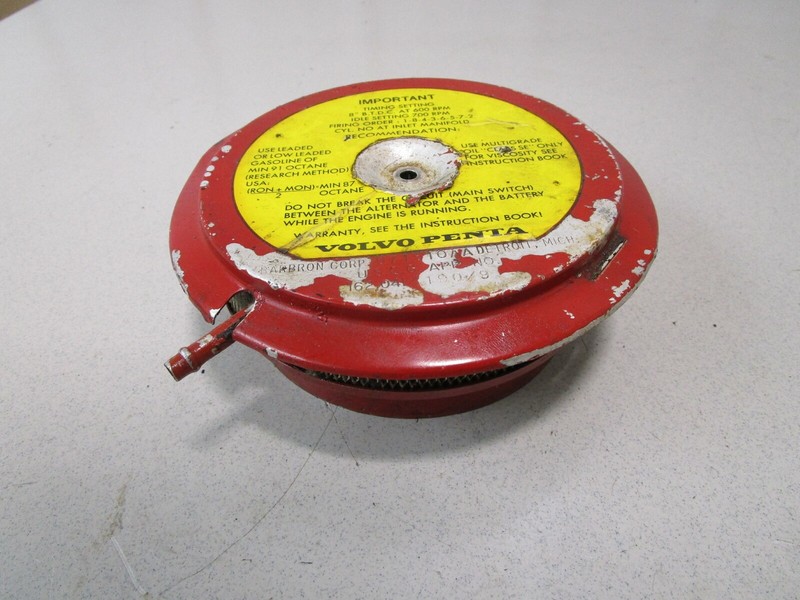 Volvo Penta MarineV8 4 BBL Carburetor Flame Arrestor Shield 5 1/8" Throat