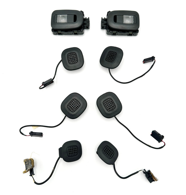 ✅19-26 RAM 1500-3500 OEM CREW CAB ROOF HANDS FREE AUDIO MICROPHONE LAMP SET OF 8