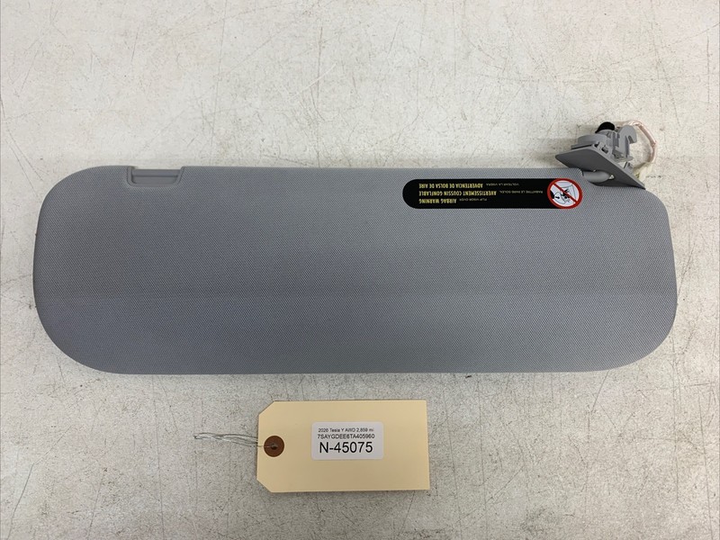 2026 TESLA MODEL Y JUNIPER SUN VISOR LEFT DRIVER OEM1801039-15-G 45075 B104