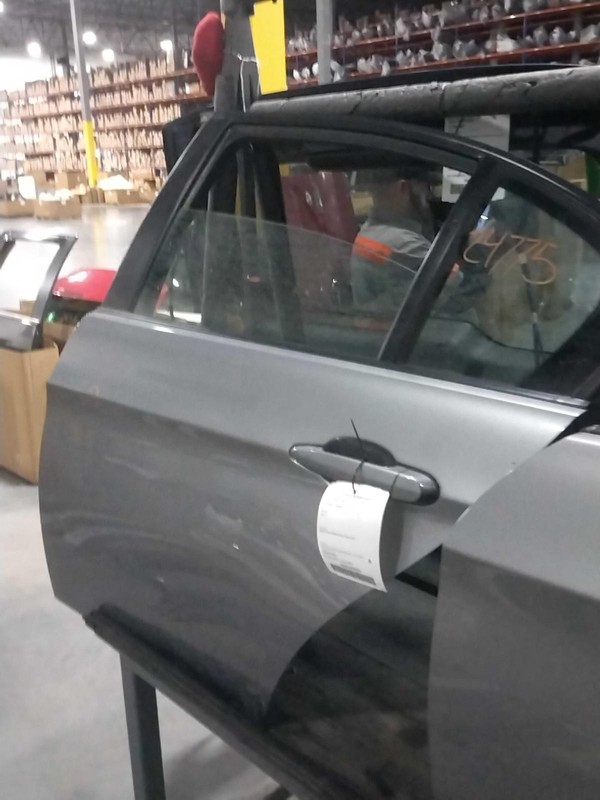 2010 BMW 328I Left Rear Door Grey 485247 Used 131K Miles OEM Parts