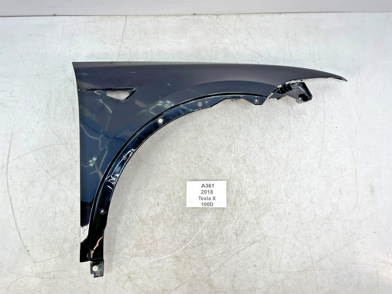 ✅ 16-20 OEM Tesla Model X Front Right Passenger Fender Panel Shell Black PMBL