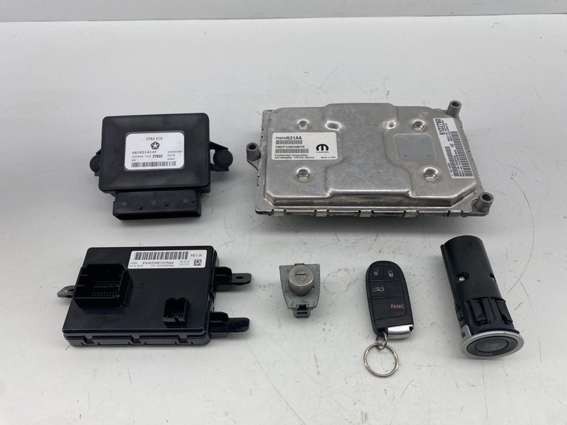 15-17 CHRYSLER 200 Engine Control Module Computer ECU 2 Remote Key Kit SET