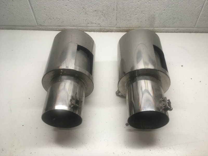 J1 MERCURY MERCRUISER Exhaust Pipes, Tips Muffler, Gaffrig Pair