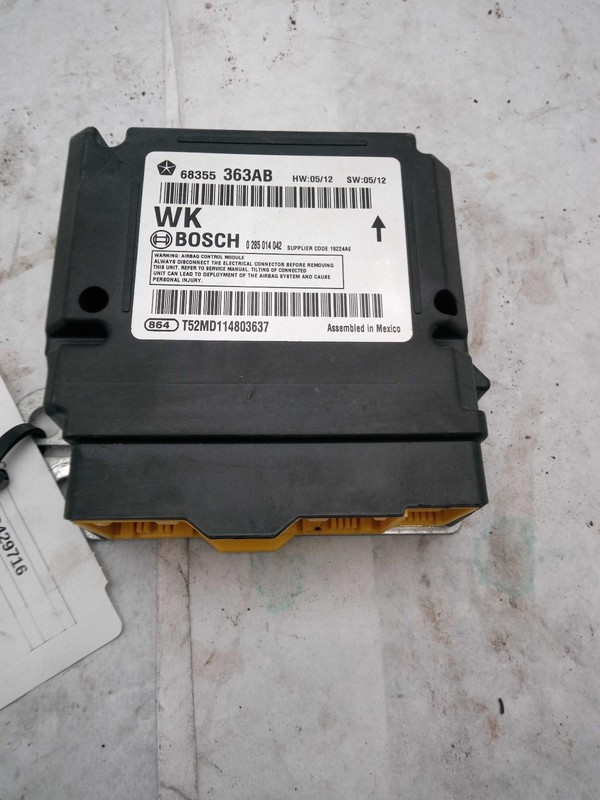 Used Air Bag Module fits: 2018 Jeep Grand cherokee Air Bag Grade A
