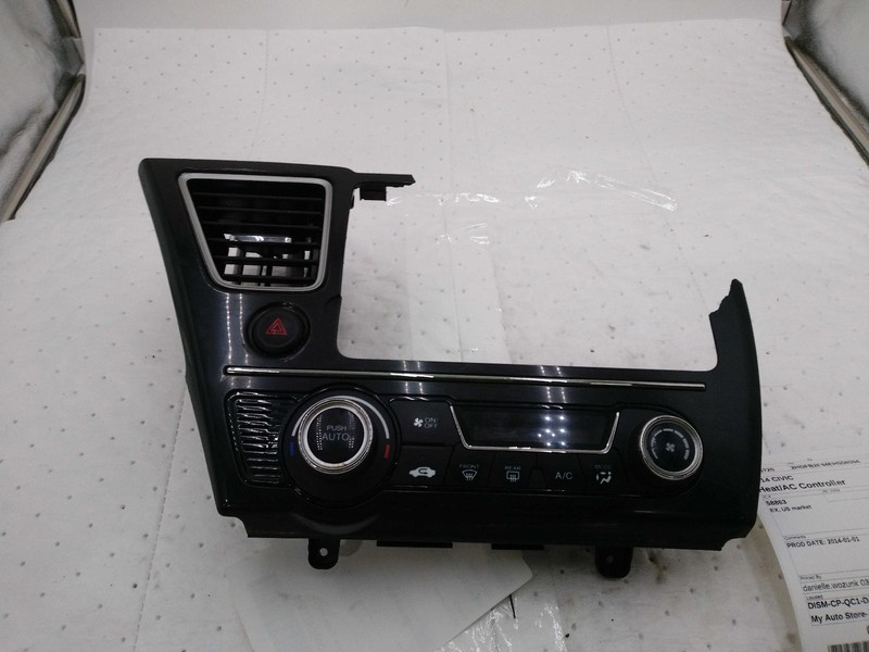 Used A/C Selector Switch fits: 2014 Honda Civic EX US market Grade A