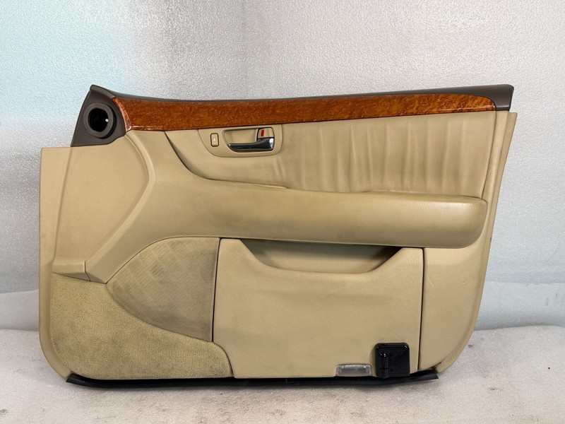 2001-2006 Lexus LS430 Front Passenger Door Inner Trim Panel w/Wood Tan #021