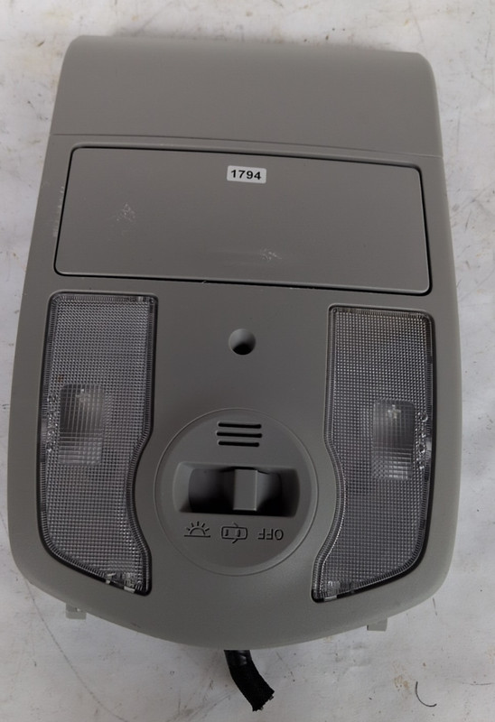 2010 Toyota Prius Overhead Roof Console Dome Light Gray OEM