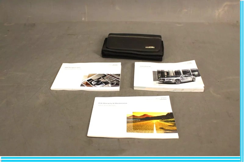 2011 Audi A8 Quattro Owners Operator Guide Manual Book Set W/ Black Case OEM
