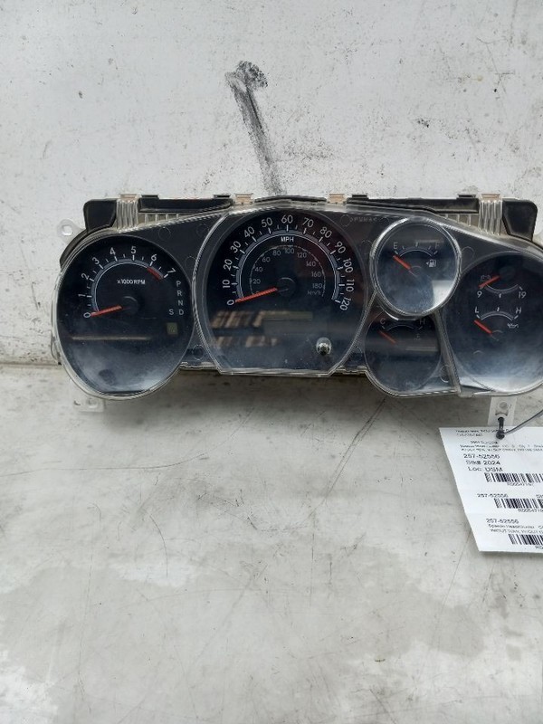 08 TOYOTA TUNDRA SPEEDOMETER CLUSTER MPH 8 CYLINDER THRU 04/30/08