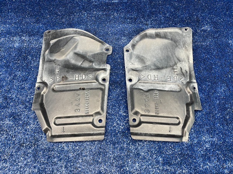 11–15 Lexus CT200h Front Left + Right Lower Engine Splash Shield Covers Set OEM