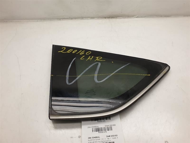 13-18 TOYOTA RAV4 LIMITED DRIVER SIDE QUARTER GLASS