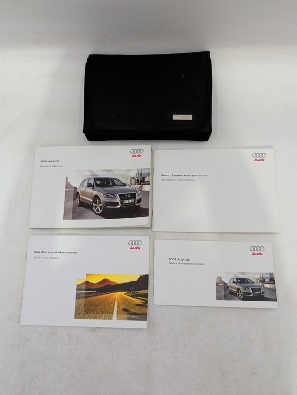 2009 Audi Q5 Owner's Manual With Supplements And Case