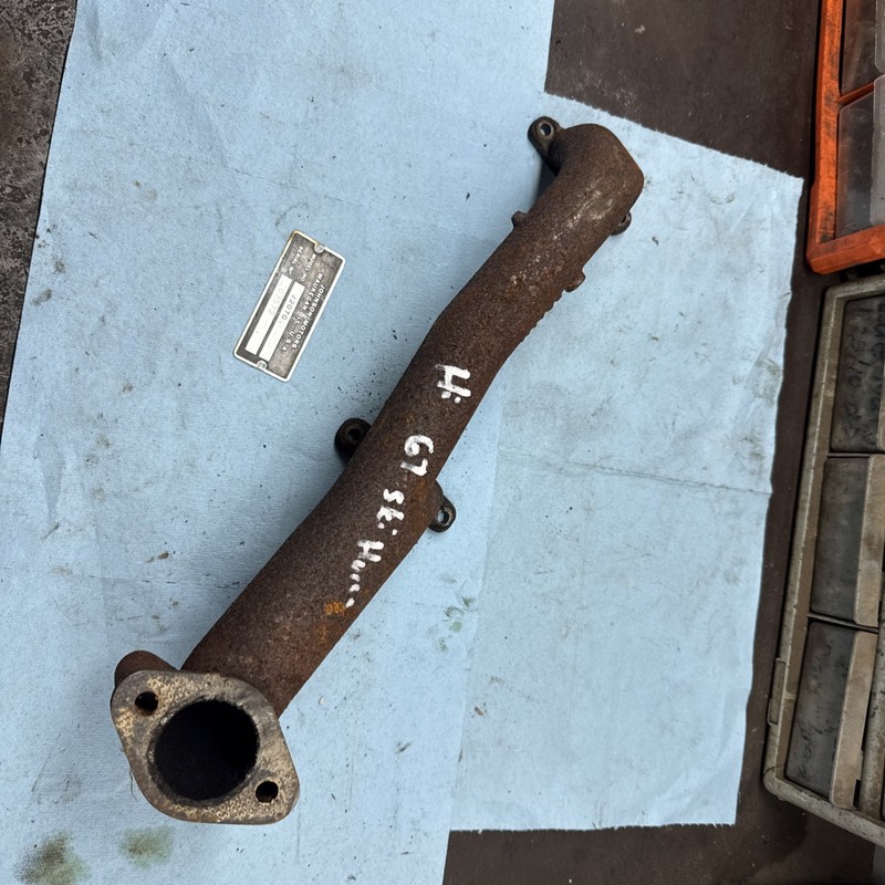 1967 JOHNSON SKI HORSE Snowmobile SNOW CRUISER Model 215 Motor Exhaust Head Pipe