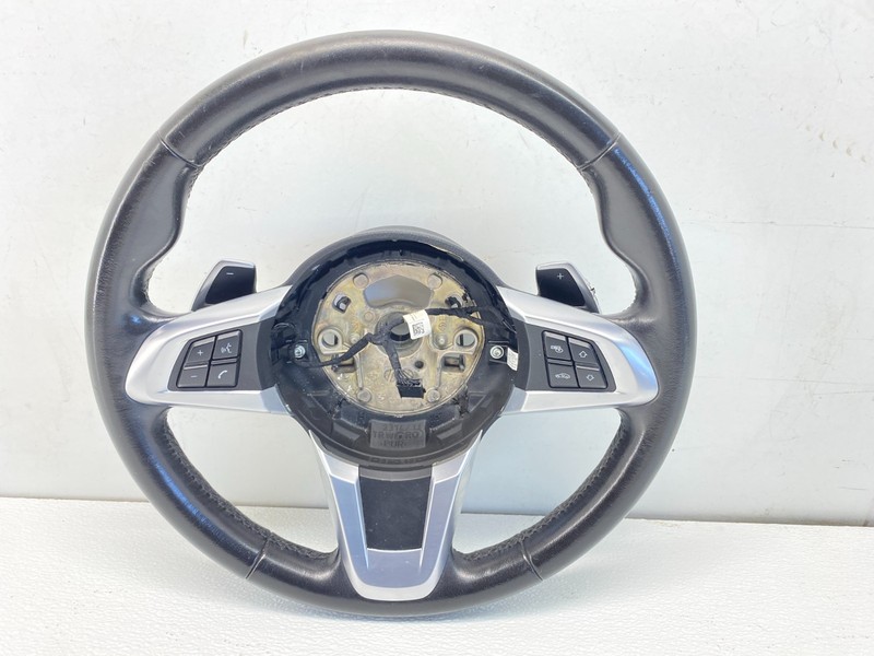2009-2016 BMW E89 Z4 Sport Black Leather Steering Wheel w/ Paddle Shifters OEM ✅