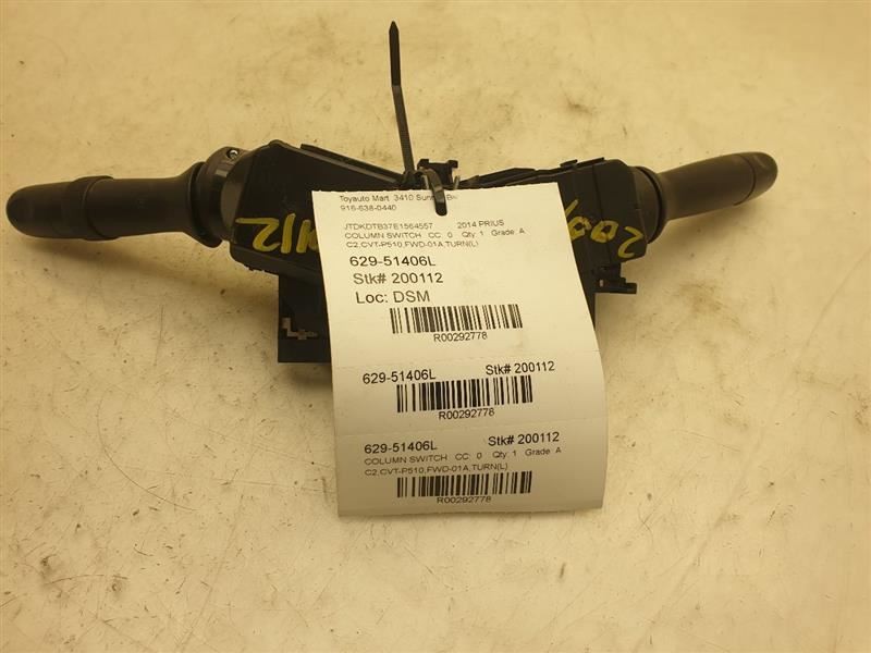12 13 14 15 16 17 18 TOYOTA PRIUS C STEERING COLUMN SWITCH ASSEMBLY
