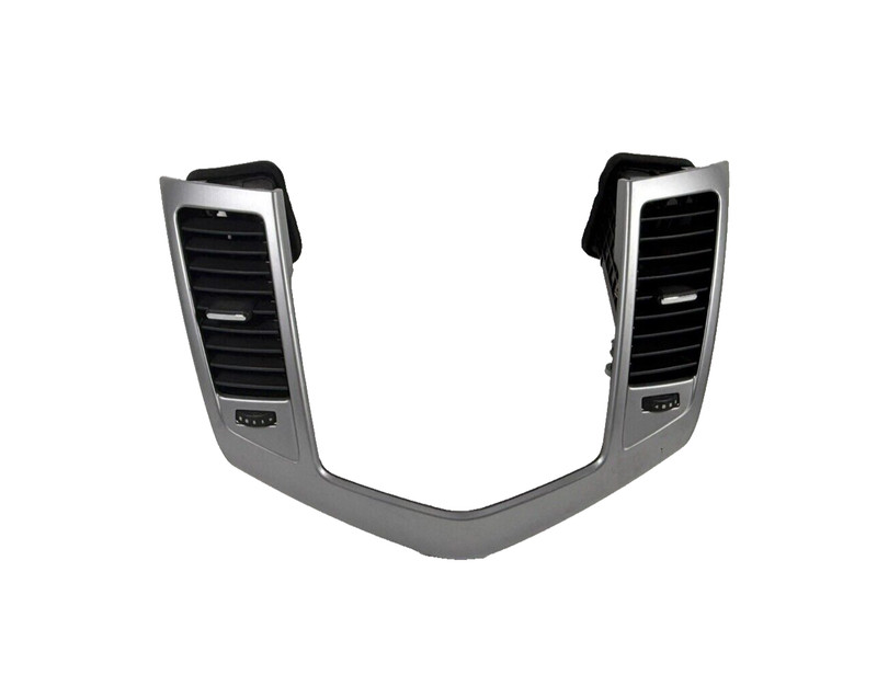 ✅ 11-15 CHEVROLET CHEVY CRUZE CENTER DASH RADIO TRIM BEZEL A/C VENT SILVER OEM