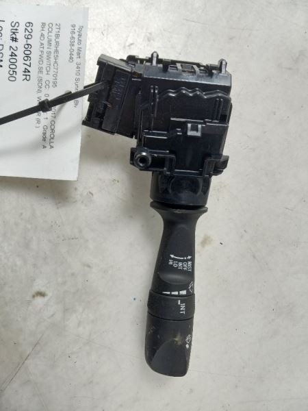 14 15 16 17 18 19 TOYOTA COROLLA PASSENGER COLUMN SWITCH WIPER US MARKET